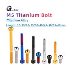 Titanium Bolt M5x10/15/20/25/30/40/45/50 60mm For Motorcycle Torx Head Ti Screws