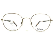 Marchon Eyeglasses Frames Flexon H6010 710 Matte Gold Brown Tortoise 48-20-140