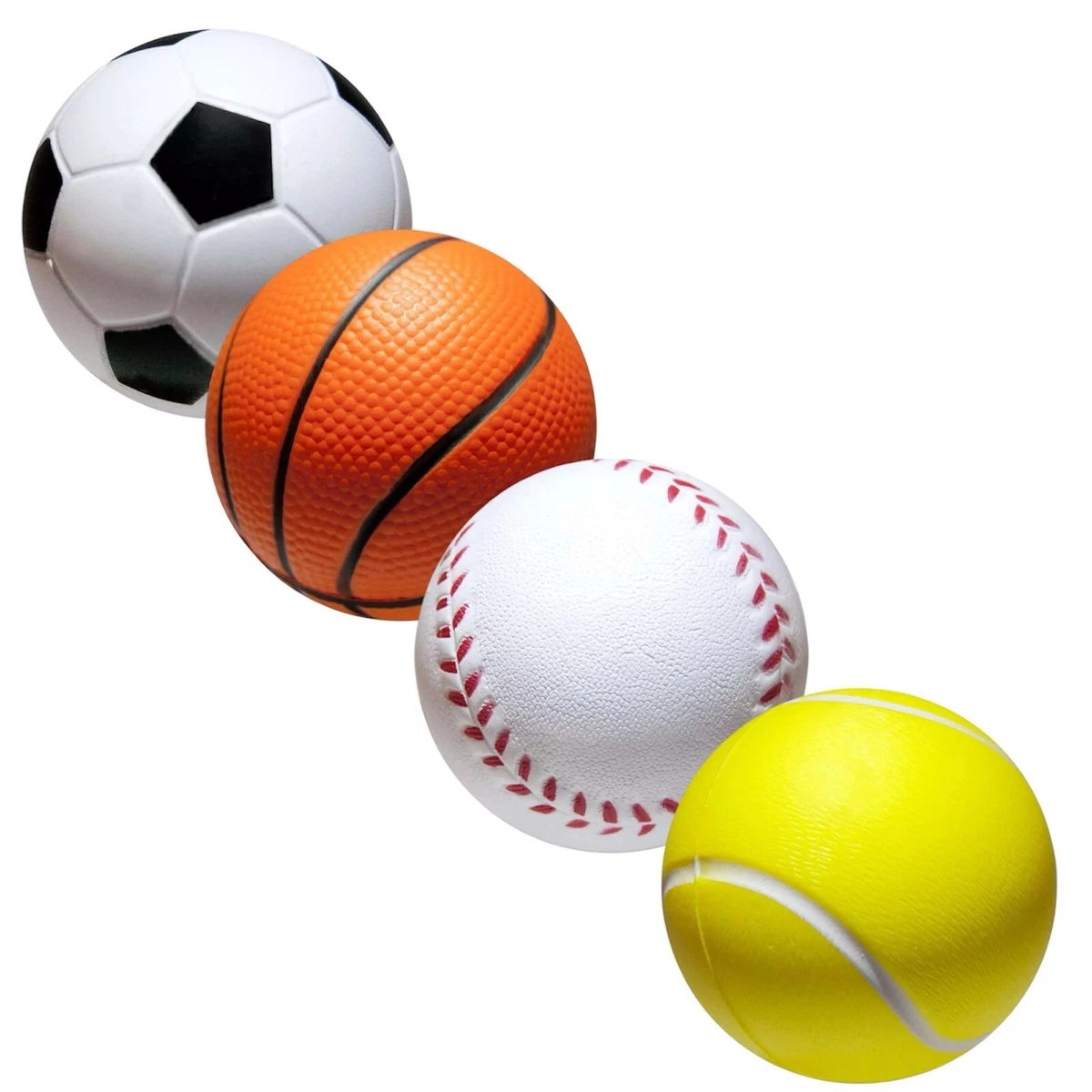 Tczecoo 12 Palline Antistress Da Basket – Mini Palle In Schiuma 4 Cm – Per Feste, Regali E Sollievo Dallo Stress