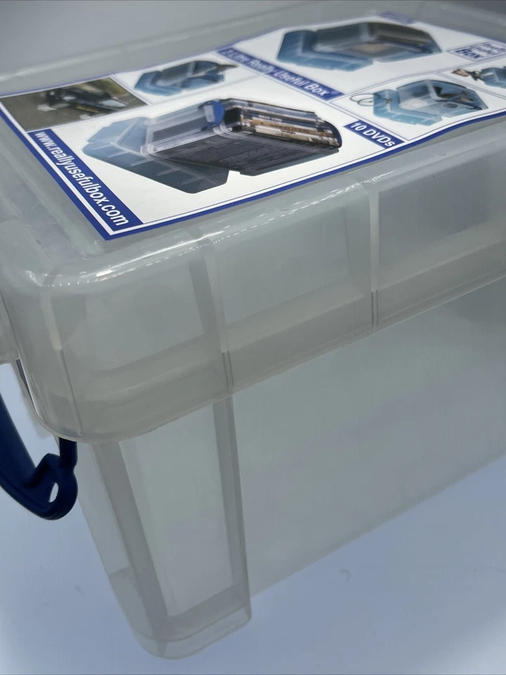 Really Useful Box Plastic Storage Container Locking Lid Handles 3.0L 9x7x6” - Image 4 of 4