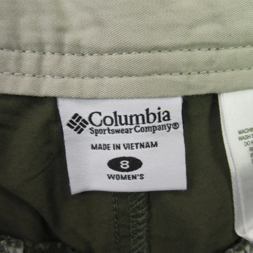 Columbia Shorts Womens 8 Lightweight Workout Casual Hike Green Outdoors Pockets - Image 4 of 4