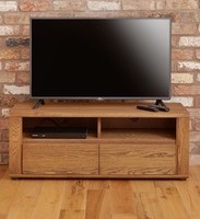 Grove Dark Oak Furniture Small Widescreen Television Cabinet Grove Dark Oak Furniture Small Widescreen Television Cabinet