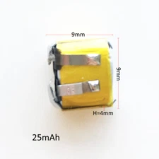 Small 3.7V LiPo Li Polymer Rechargeable Battery For Wireless Earphone Headphone