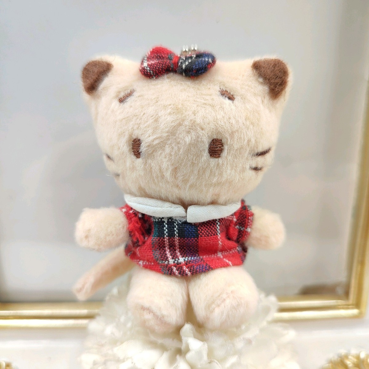 Sanrio Winkipinki Mini Plush Doll Keychain Ballchain Vintage