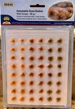 JTT SCENERY 95640 DETACHABLE WILD GRASS BUSHES  ALL-SCALE 48/PK JTT95640