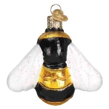 Old World Christmas BUMBLE BEE 12521 Glass Ornament w/OWC Box