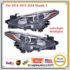 Par de faros izquierdo+derecho para Mazda3 Sport Hatchback 2014 2015 2016 sedán