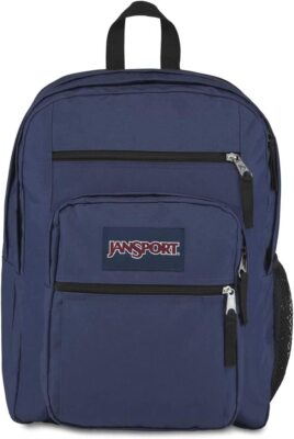JanSport Big Student Backpack, Ergonomic Shoulder Straps, 15  Laptop - Navy