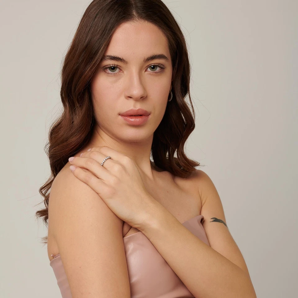 BROSWAY DESIDERI ANELLO DONNA IN ACCIAIO CON ZIRCONI BEIA003C (4722) MISURA 16 - Immagine 2 di 4