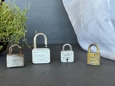 VINTAGE Padlock Lock Lot Master Lock Belmont Lock OLD LOCKS NO KEYS