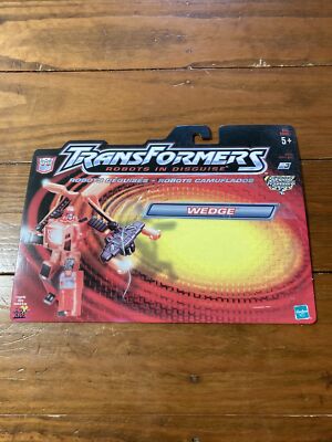 Transformers RID 2001 Wedge Loose CARD BACK Hasbro Landfill
