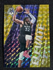 Karl-Anthony Towns ELEVATE 2020-21 Panini Mosaic REACTIVE YELLOW /99 PRIZM #15