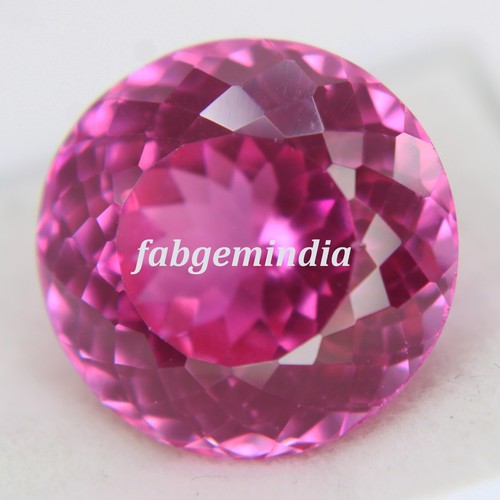 25 Ct Certified Natural Morganite Pink Eye Clean Round Loose Gemstone - Picture 3 of 5