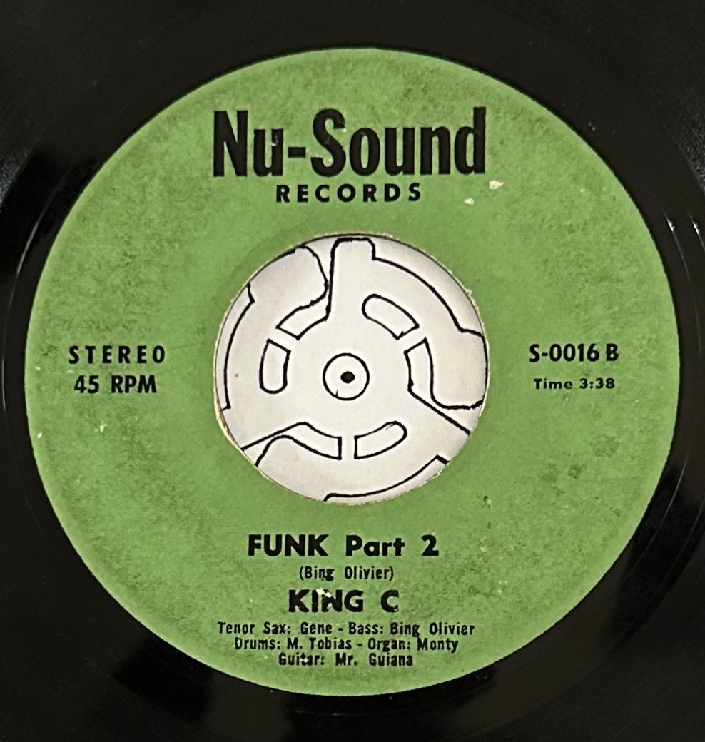 photo of Funk  Soul - King C - Funk Part 2 - Nu-sound - Rare