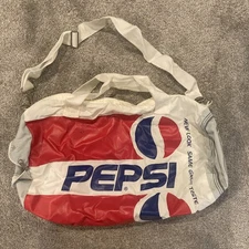 Vintage Pepsi-Cola Bag Tote Duffle Can Shaped Gym Travel Carry On Convertible