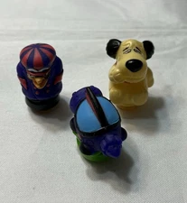 Lot Vintage Wacky Races PVC Figures 90s Dick Dastardly Muttley Cpt Caveman