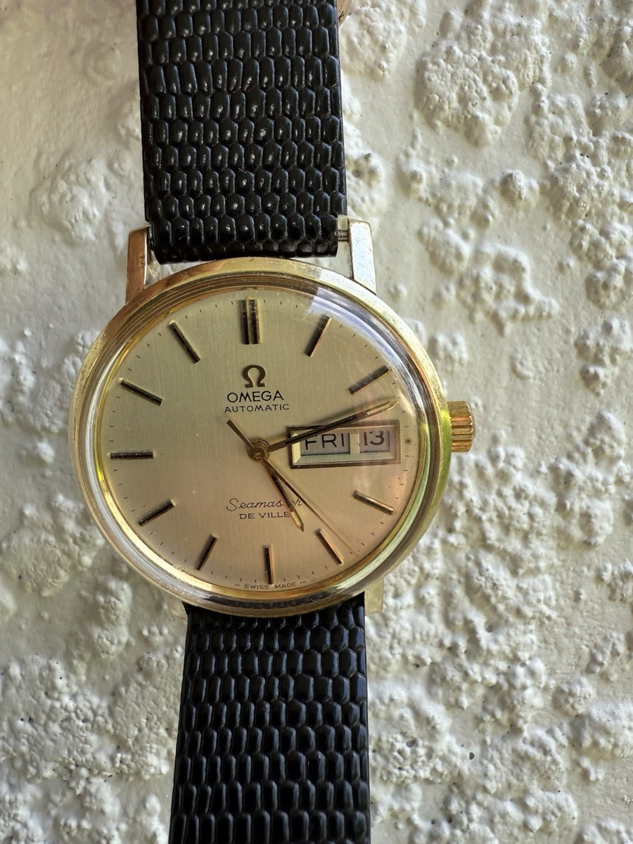 Omega seamaster Deville 14KGF Day Date Automatic 35mm Wristwatch