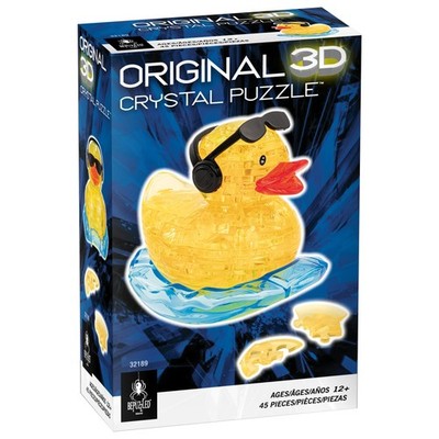 BePuzzled 3D-Kristallpuzzle - Yellow Rock'n Duck - 5A0031WW-1H3HP
