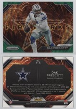2023 Panini Prizm Fireworks Green Wave Prizm Dak Prescott #F-5