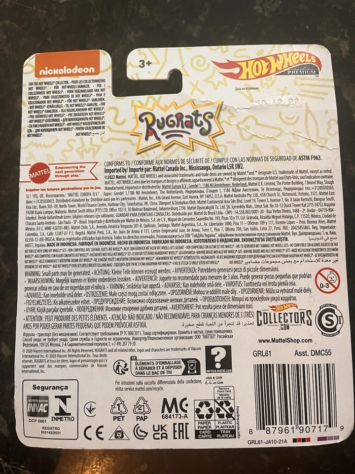 Hot Wheels Rugrats Reptar Wagon nickelodeon Metal Diecast Car Model 1/64 - Image 2 of 2