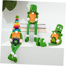 St Patricks Day Decorations, 3 Pack Plush St Patrick's Day Gnomes, Irish
