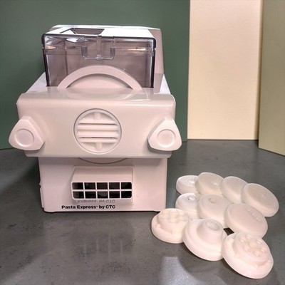 Vintage Pasta Express by CTC Model X2000 Electric Pasta Maker w/ 8 Dies Discs