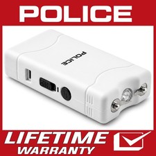 POLICE Stun Gun 800 Mini Rechargeable LED Flashlight White