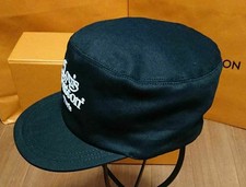 LOUIS VUITTON A Bathing Ape NIGO Limited Baseball Cap Black Cotton Size 60 Auth