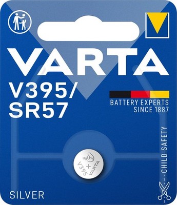 2 Varta Watch V 395 / SR57 Silver Oxide Uhrenbatterien Blister