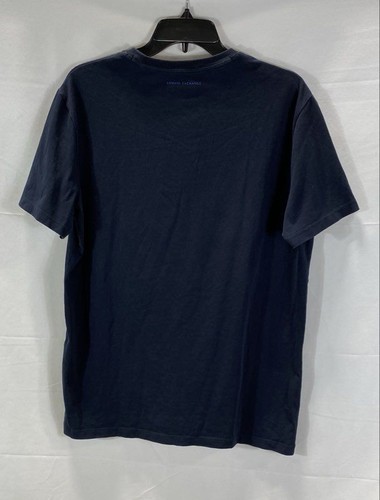 Armani Exchange Men Navy Logo T-Shirt Size L - Picture 2 of 6
