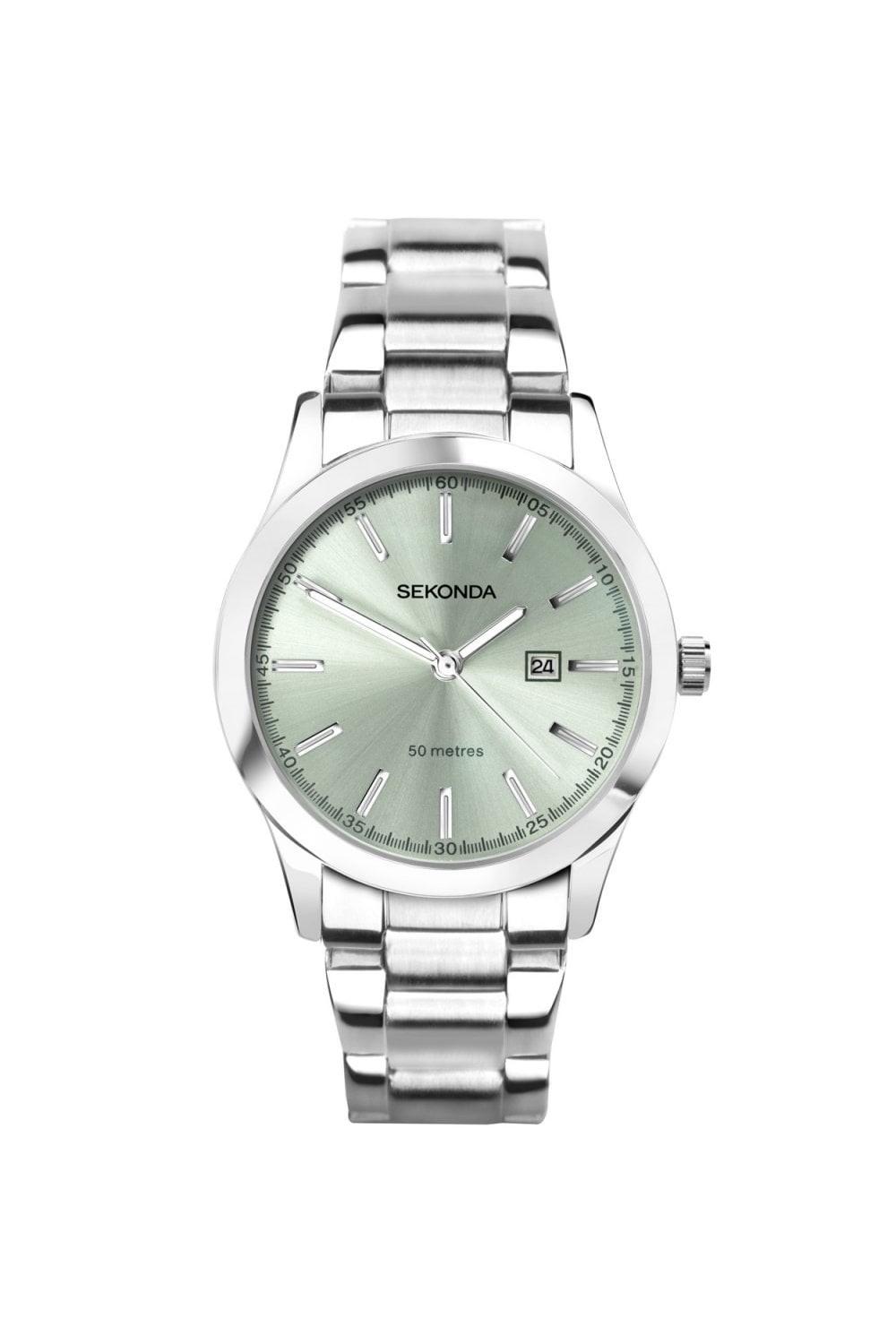 Sekonda Ladies Silver-Tone Stainless Steel 34mm Classic Watch 40397