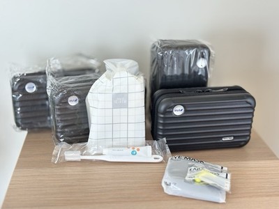 NEW Mini Rimowa 🖤 ANA Luggage Pouch/Hard Shell Amenity Kit with