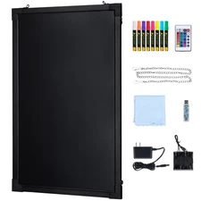Uimoso LED Message Writing Board 24"x16" Illuminated Erasable Chalkboard