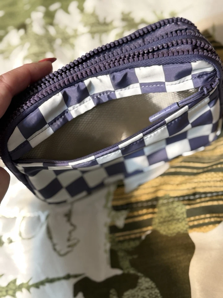 Cartera Muñequera Iris Y Arco Iris Púrpura Doble Cremallera Con Ranuras para Tarjetas Foto 2 de 4