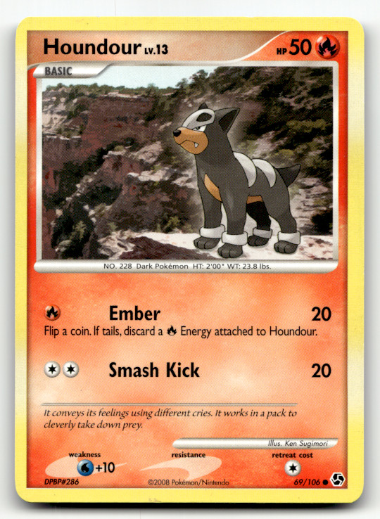 Houndour 69/106 Normal Common Great Encounters LP