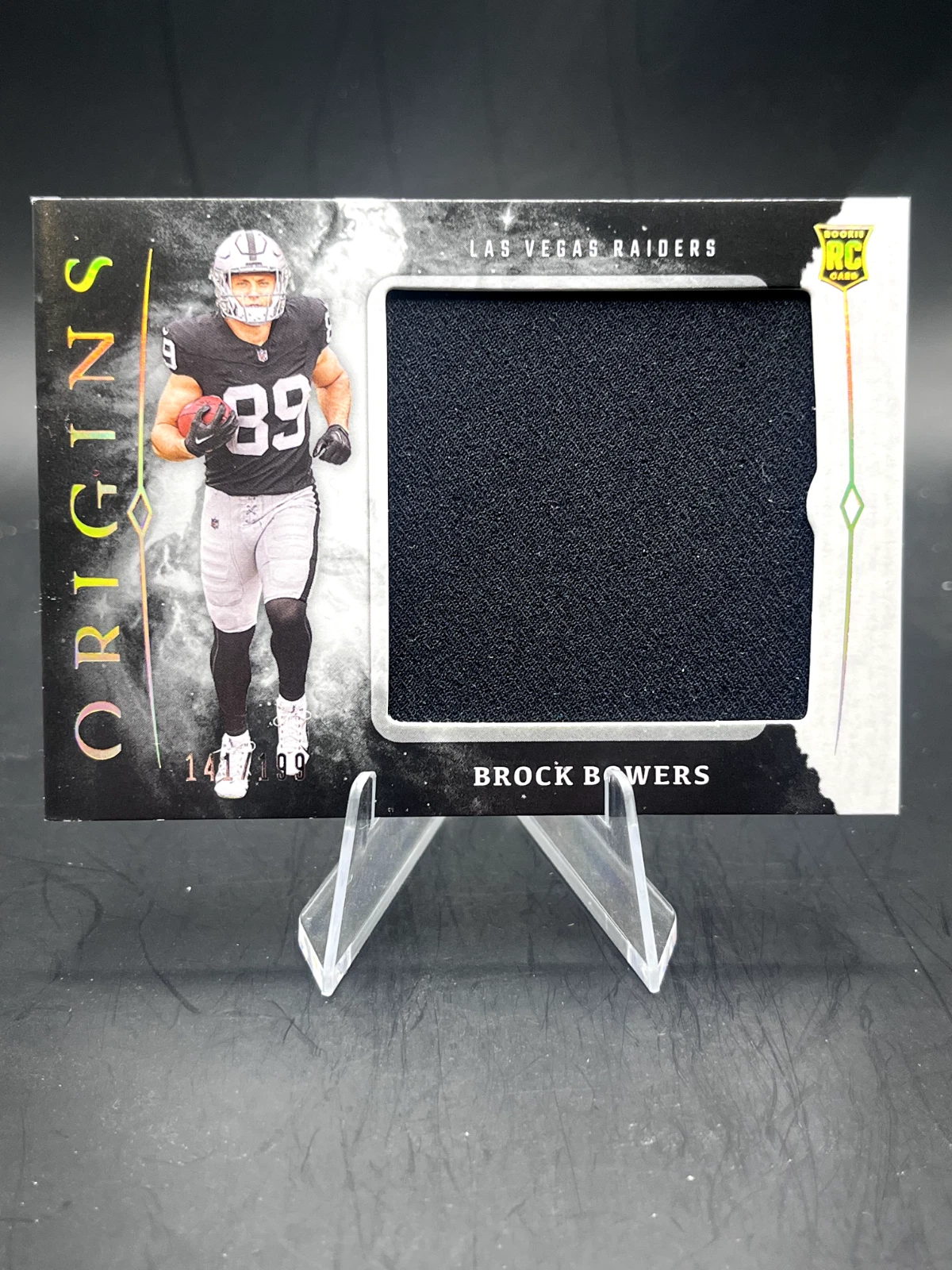 Brock Bowers Panini Origins Rookie Jumbo Jersey #RJJBBS Base
