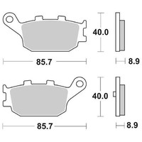 Bremsscheiben SBS 158 MS Honda NSS Jazz ABS 250 2001 2004