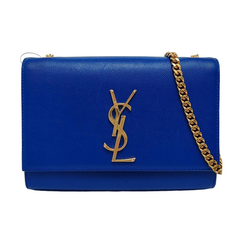 【Authentic】 Yves Saint Laurent KATE Blue Leather Handbags (DDP)