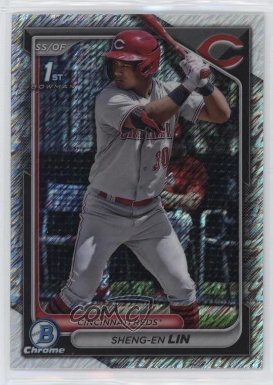 2024 Bowman Chrome Prospects Shimmer Refractor Sheng-En Lin #BCP-155 19l7