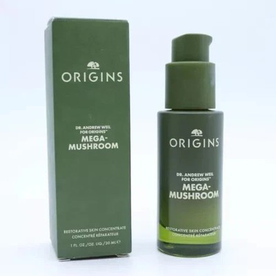 Origins Mega Mushroom Restorative Skin Concentrate 1.0 oz/30 ml~New In Box