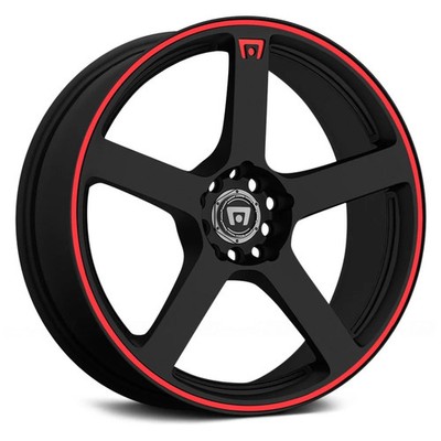 Motegi Racing MR116 Wheels 17x7 (40, 5x114.3, 72.56) Black Rims Set of 4