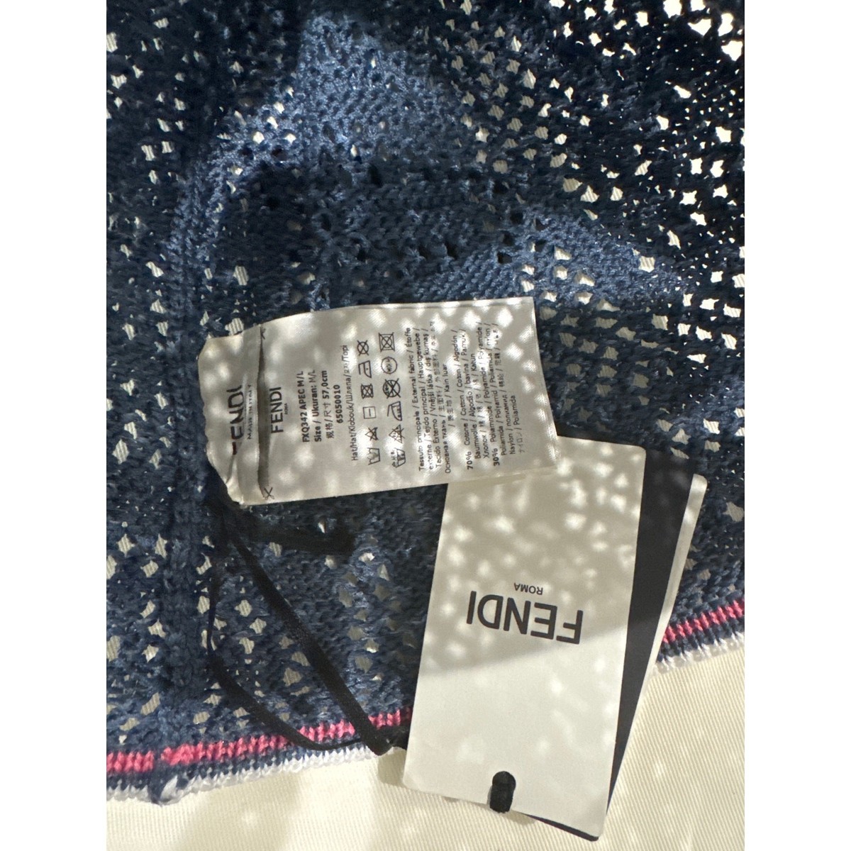 FENDI Ff Crochet-Knit Bucket Hat NWT Retail: $650 | eBay display picture 2
