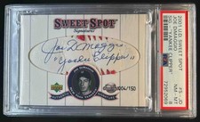2001 Upper Deck Sweet Spot Joe DiMaggio Signatures SP Auto VAR #/150 PSA 8