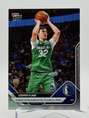 2026 Topps Now Cooper Flagg #241 RC 51 Point Game