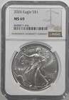 2026 S$1 Silver Eagle NGC MS69 Brown Label