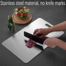 Stainless Steel Cutting Board Double-Sided Titanium Food Grade Chopping Board