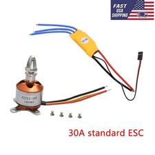 1400KV A2212 Brushless Motor w/30A ESC 3S for DIY RC Airplane Glider Fixed Wing
