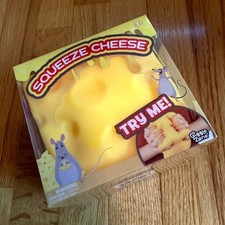 Viral Squeeze HUGE CHEESE Squishy Giggle Zone FIRM Sensory Squishy Toy