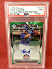 2023 Bowman Chrome Green Refractor Pedro Ramirez #CPA-PR Auto RC /99  PSA 9 MINT