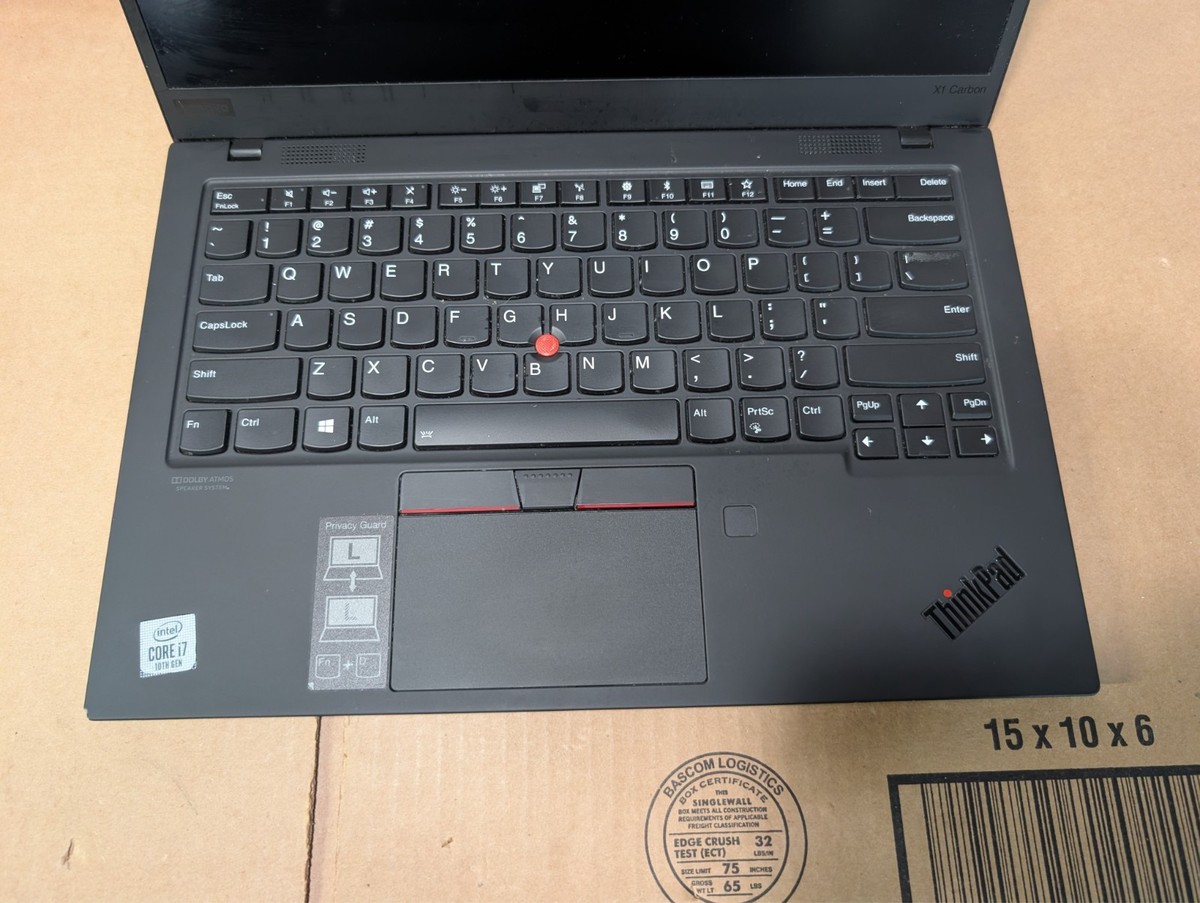 Lenovo ThinkPad X1 Carbon Gen 7 i7-10710U 16GB RAM 256GB SSD 